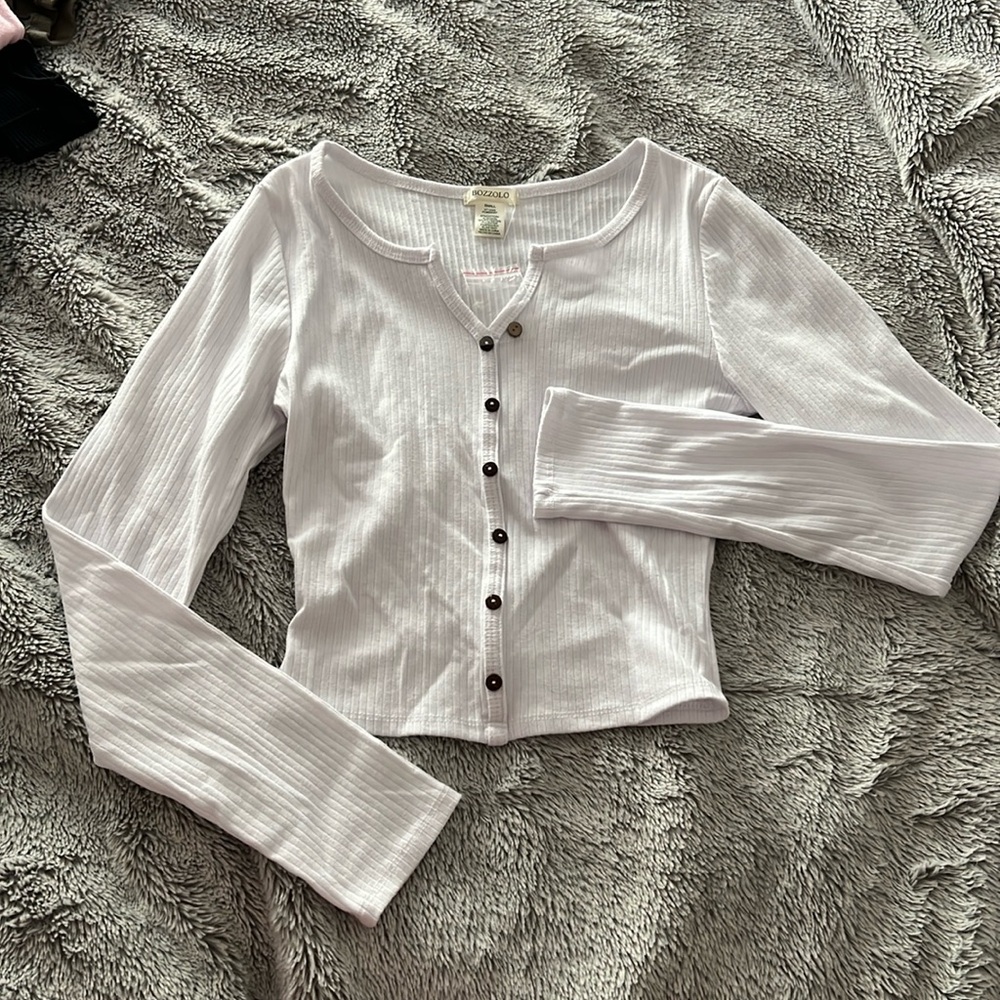 Long Sleeve Tee W/Buttons